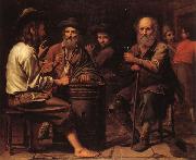 Mathieu le Nain Peasants in a Tavern china oil painting reproduction